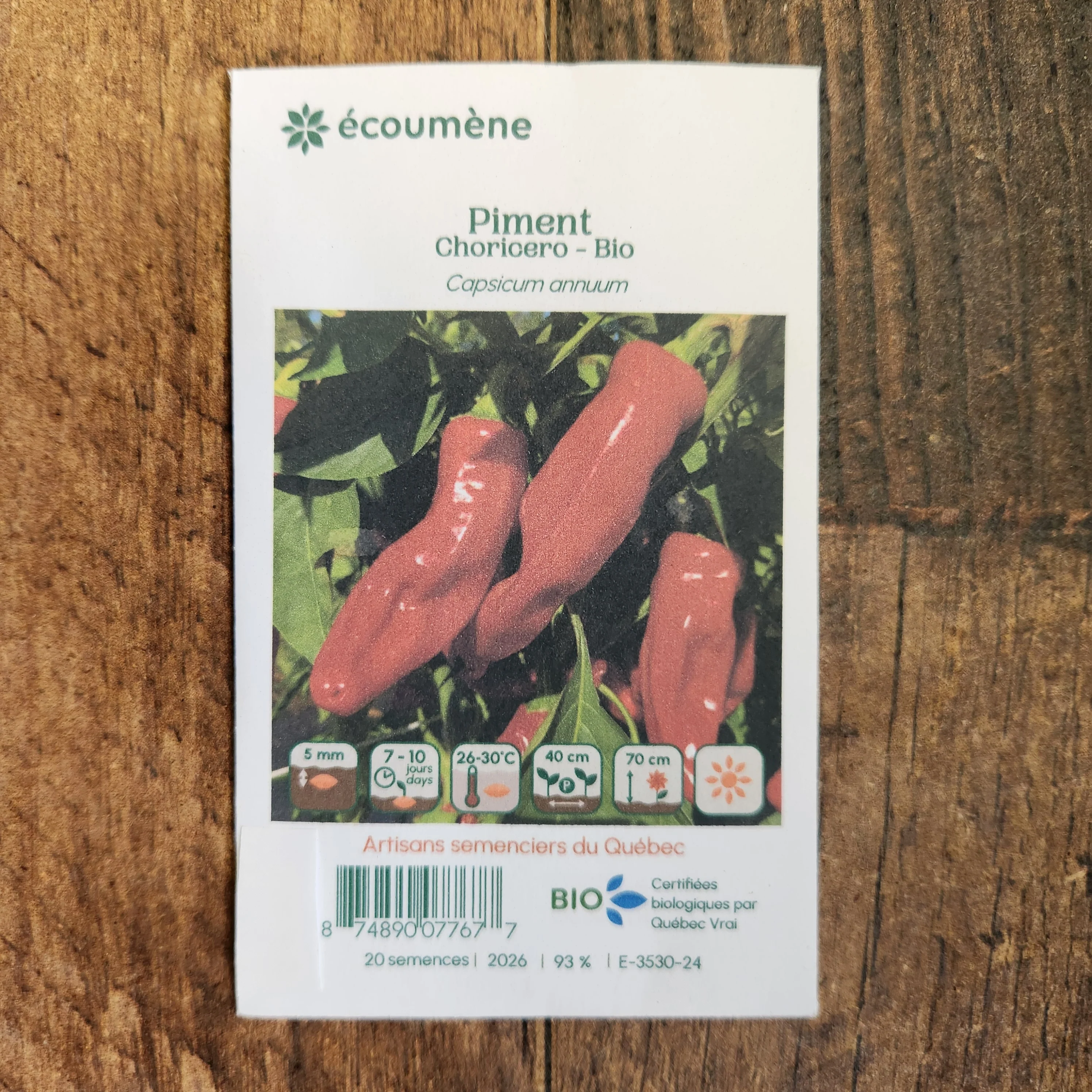 Piment fort 'Choricero' bio - Image 2