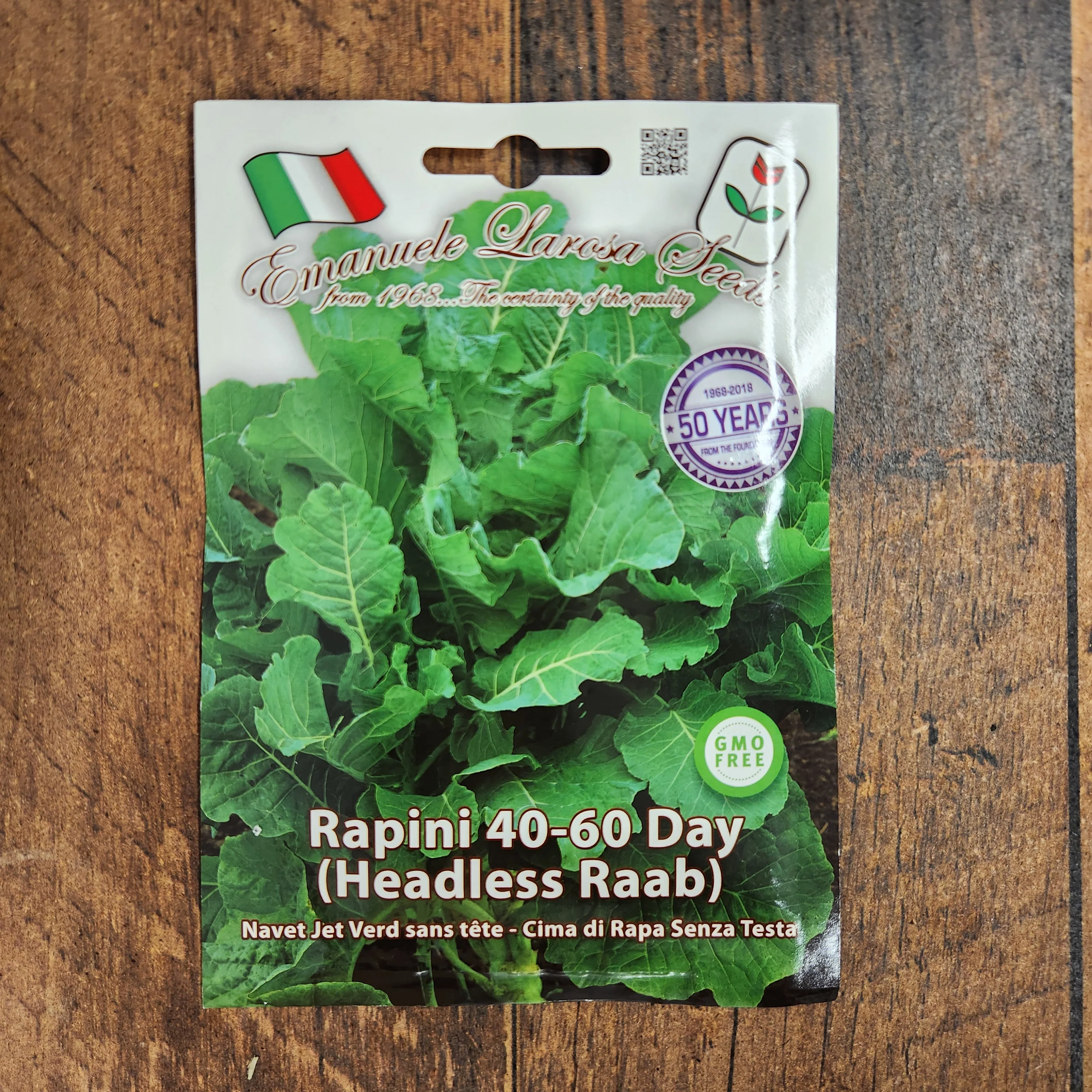 Rapini sans tête (40–60 jours)