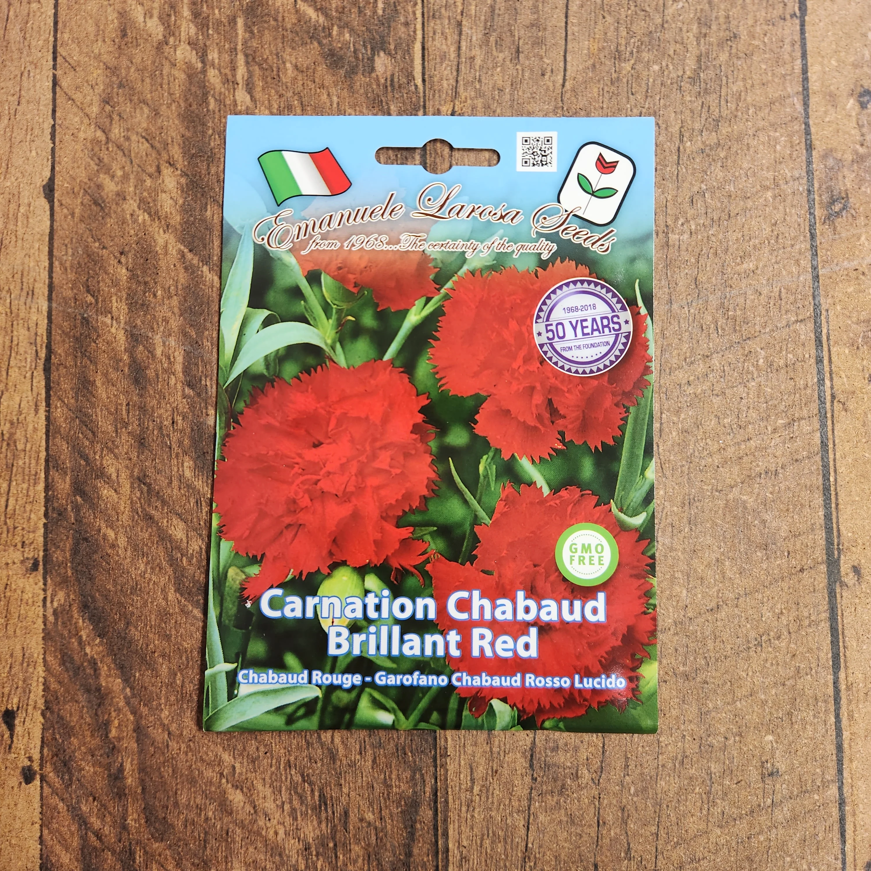 Oeillet Chabaud brillant rouge
